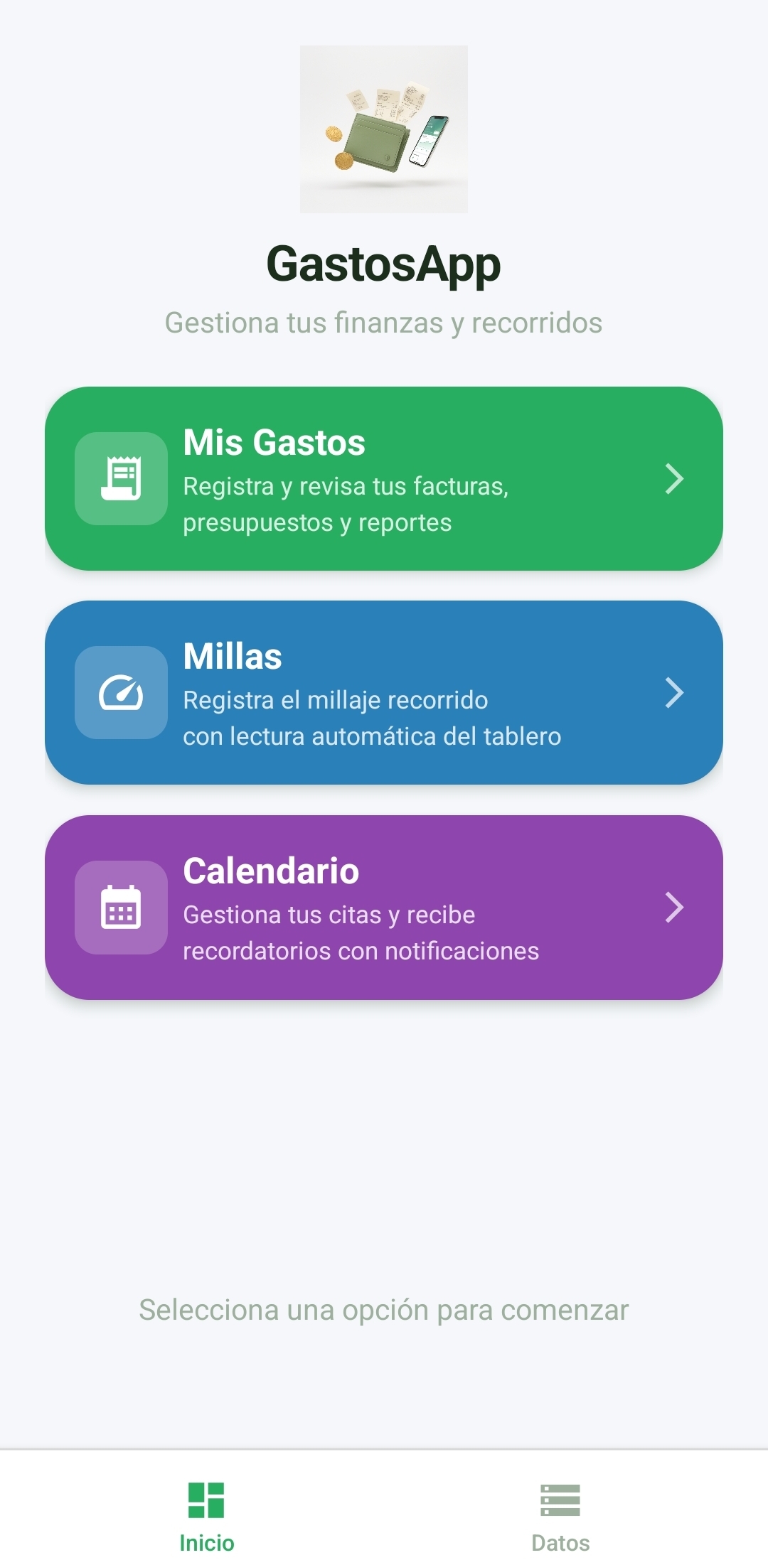GastosApp — Inicio
