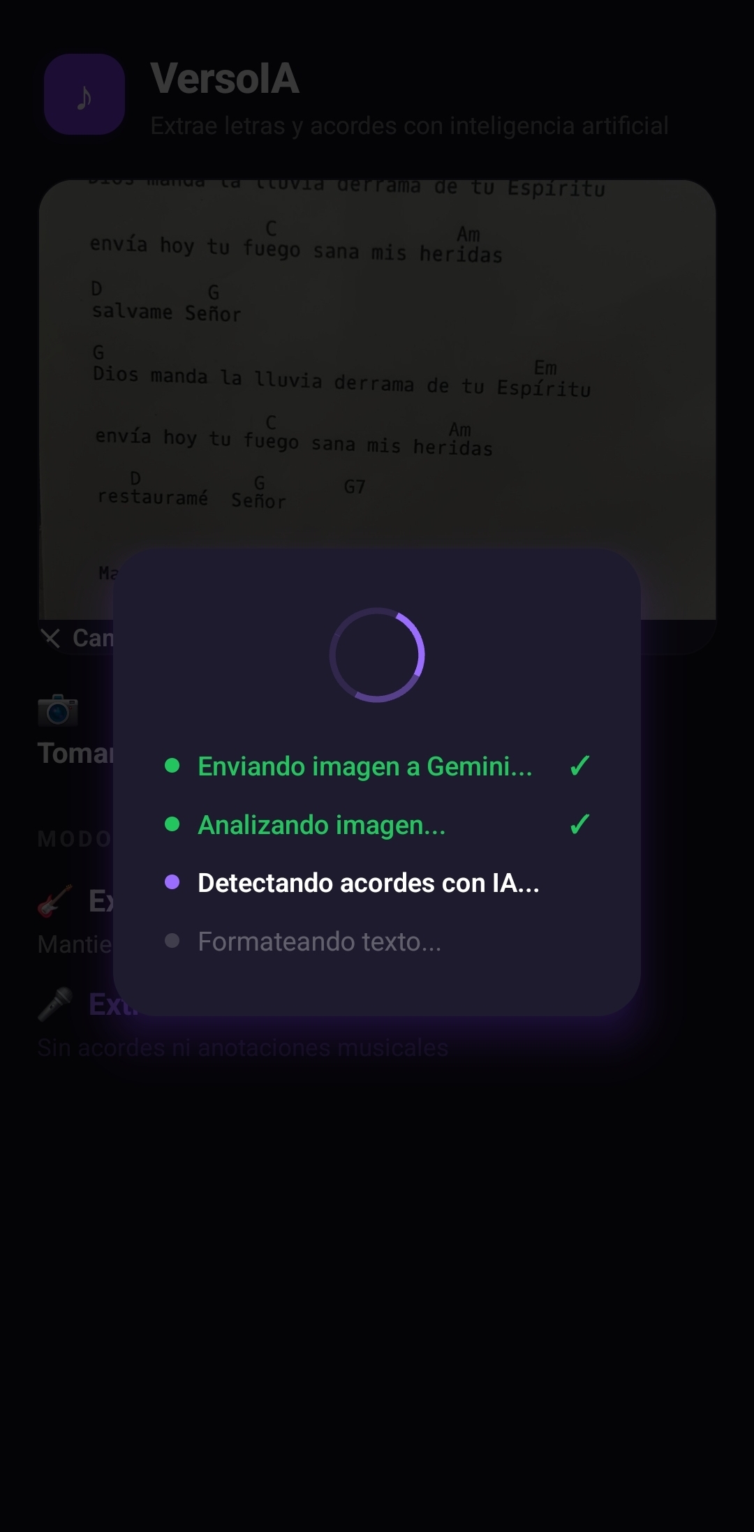 VersoIA — Procesando con IA