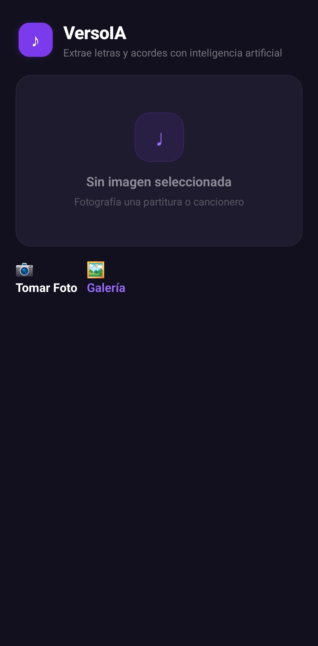 VersoIA — pantalla de inicio de sesión